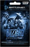 Карта оплаты Blizzard Battle.net 500 рублей
